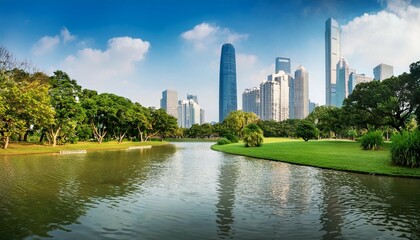 park in city of guangzhou in china