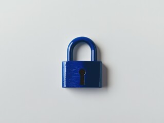 Naklejka premium Digital Lock and Key on a Background