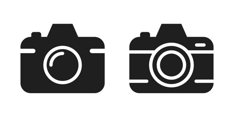 Vector Camera Icons Silhouette. Camera Symbols