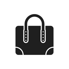 Vector Shopping Bag Icon Silhouette. Bag Icon Symbol