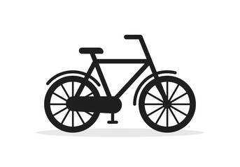 Fototapeta premium Vector Simple Bicycle Icon Symbol