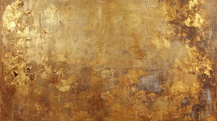 Obraz premium Vintage Gold Surface. Worn Textured Wall with a Rich Metallic Finish and Timeless Appeal