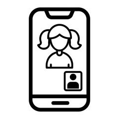 videocall Line Icon