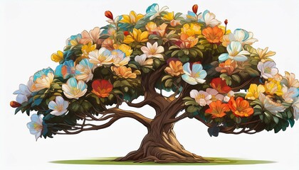 flower tree png transparent background