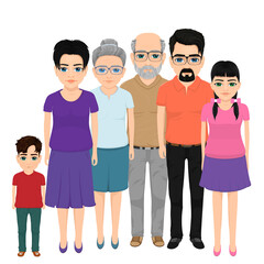 Obraz premium An example of a large family with grandparents and grandchildren