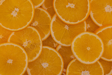 Orange slices background Healthy food background