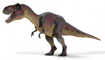 Fototapeta premium Allosaurus on White Background