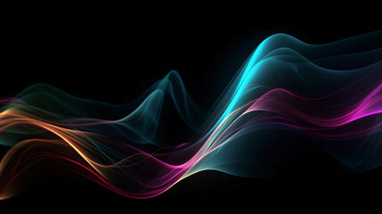 Vibrant Flowing Lines Create a Colorful Abstract Background With Smooth Curves and Bright Hues