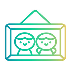 frame Line Gradient Icon
