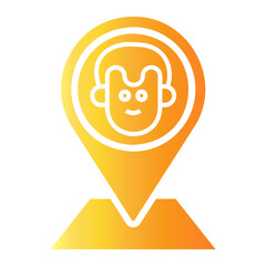 Obraz premium localization Gradient icon
