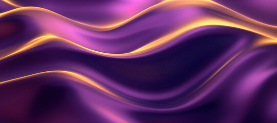 Fototapeta premium glowing wave of gold and purple color background 24