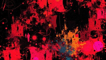 Abstract dark noisey grunge texture with vibrant cromatic pattern for design projects, noise, color