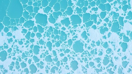 Blue turquoise water with foamy waves, perfect for beach backgrounds or travel concepts, waves, ocean