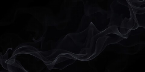 Obraz premium Dynamic swirling abstract smoke on dark background, swirl, design