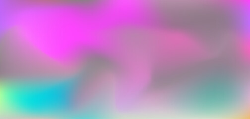 Abstract vibrant magenta, teal blue and gray colors mesh gradient background. Trendy colorful pink and aquamarine green liquid wavy digital watercolor print for ui design, banner, aesthetic poster