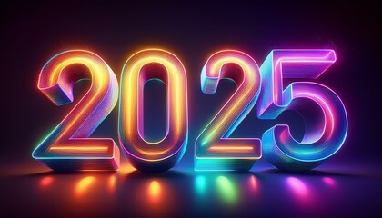 Iridescent numbers  shimmering with holographic hues. Radiant, translucent, and futuristic, they exude an ethereal glow, creating a surreal and luminous design.