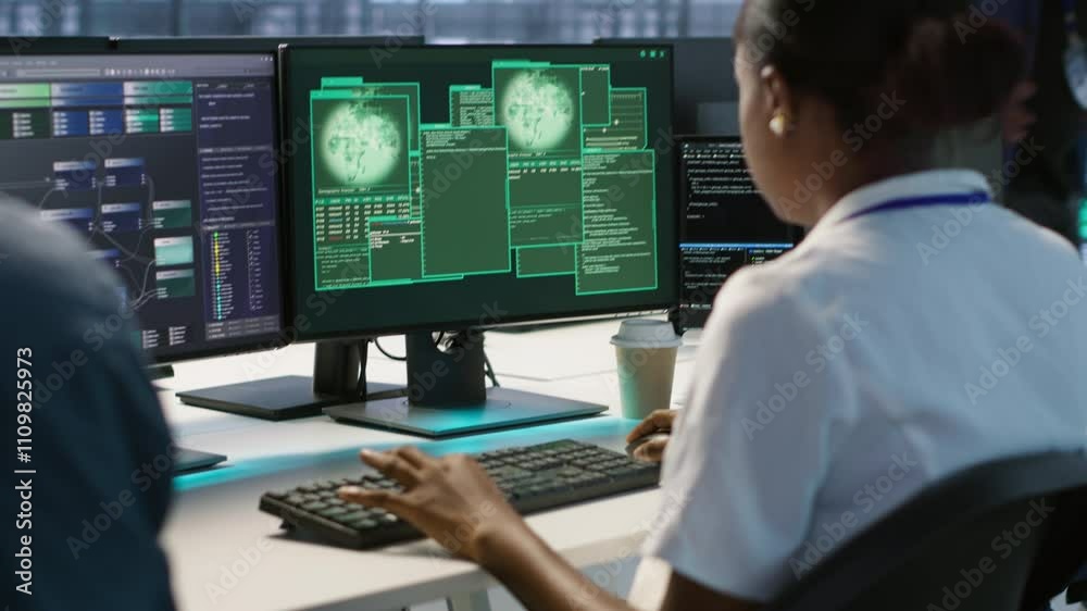 Poster woman requesting help from cybersecurity team after seeing security incidents affecting data center 