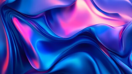 Fototapeta premium Abstract Blue Pink Fluid Swirls Design