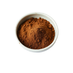 Rich Cocoa Dreams A Bowl of Velvety Delight on a Clear Canvas
