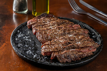 grilled steak on a plate