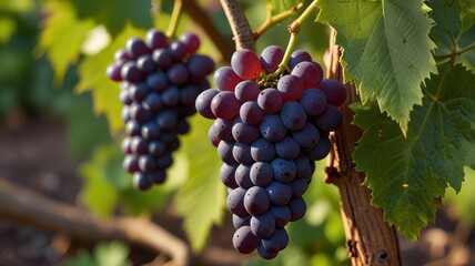 Ripe Red Grapes
