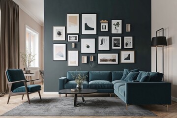 Elegant Gallery Wall Mockup for Modern Interior Design