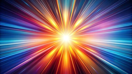 Obraz premium Abstract Radiating Light Streaks A Vivid Burst of Color and Energy