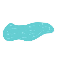 Ice rink outdoor in winter illustration 