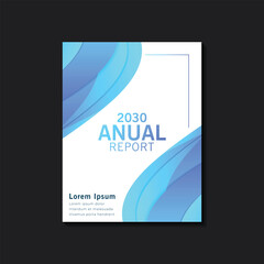 Abstract annual report brochure template