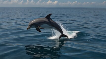 Fototapeta premium DOLPHIN IN THE SEA