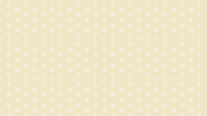 淡い黄色の麻の葉模様