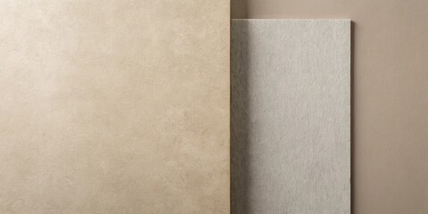 Fototapeta premium Abstract neutral color palette background with textured surfaces