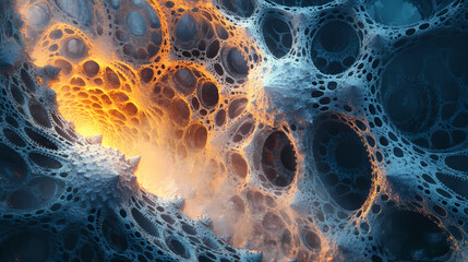 Conceptual art piece showcasing intricate gears as foundation of mechanical design, illuminated by warm light, creating captivating visual experience. Mechanical. Illustration