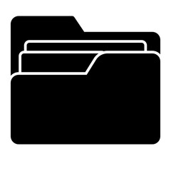 Folder icon symbol vector illustration for web design and business