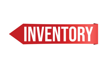 Vector illustration modern Inventory banner, Isolated web element.