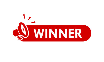 Winner design logo template illustration