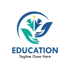 Education logo template illustration. 