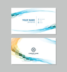 Fototapeta premium modern abstract business card design