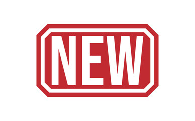 Fototapeta premium NEW rubber stamp on white background. NEW Stamp.