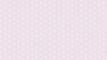 ピンクとグレーの淡い色の麻の葉模様。日本的。