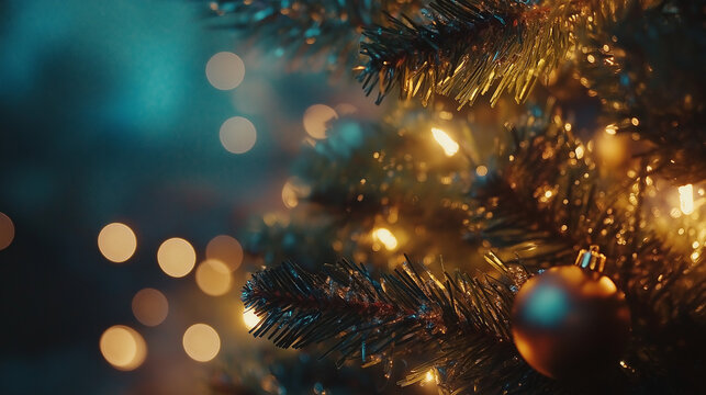 christmas tree lights, christmas decoration - Powered by Adobe