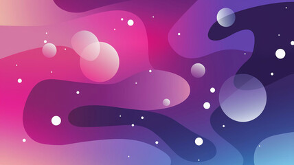 Fototapeta premium Abstract Gradient Background with Translucent Circles
