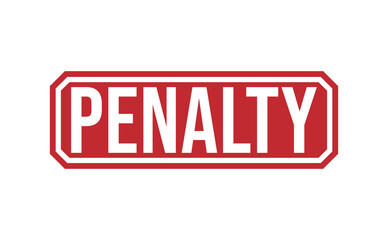 PENALTY rubber stamp on white background. PENALTY Stamp.