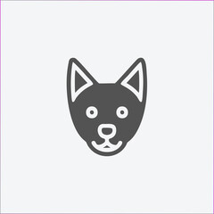 dog logo icon business logo background illustration