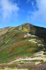 紅葉の日本百名山「飯豊山」