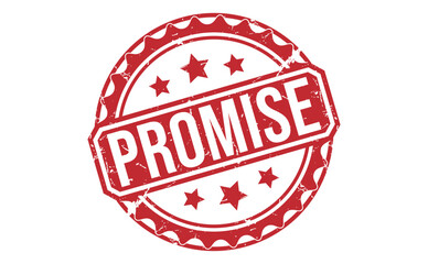 PROMISE rubber stamp on white background. PROMISE Stamp.