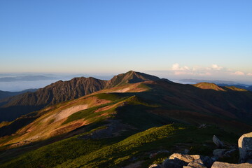 紅葉の日本百名山「飯豊山」