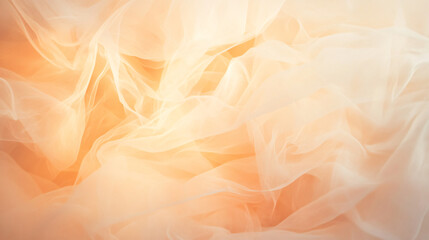 soft ethereal glow creates mystical abstract background with delicate layers of translucent fabric. warm tones evoke sense of calm and serenity