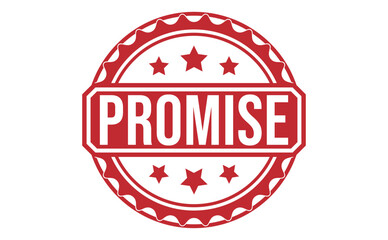 PROMISE rubber stamp on white background. PROMISE Stamp.