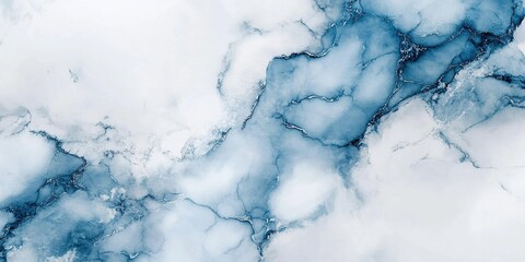 Abstract Blue Ink Marble Texture Background Design  for Modern Art and Wall Decor